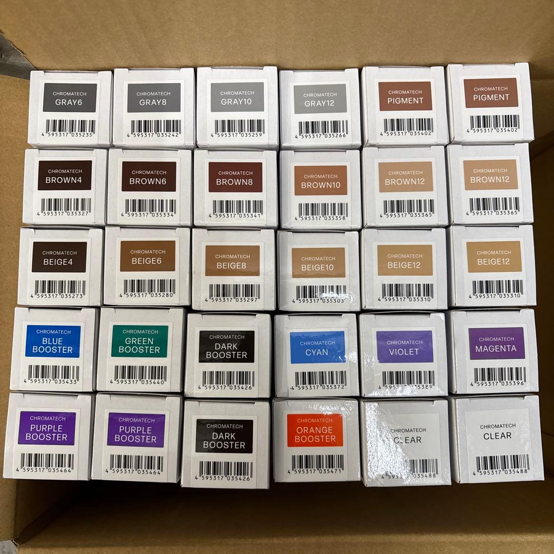 クロマテックカラー全色セット　業務用カラー1剤　30本セット