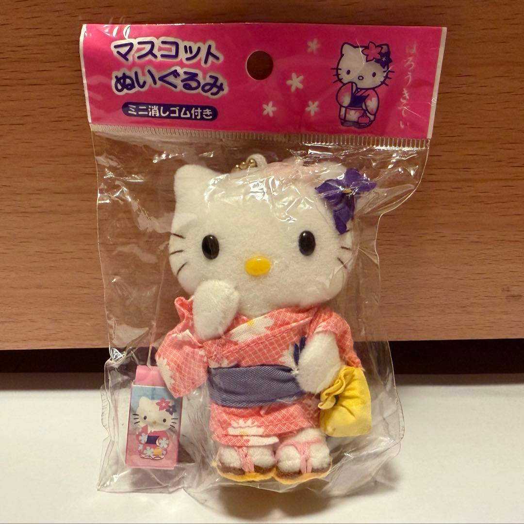 【未開封】ハローキティ マスコット ぬいぐるみ ミニ消しゴム付き サンリオ レア ハローキティ マスコット ハローキティこれくしょん｜プライズ・くじ