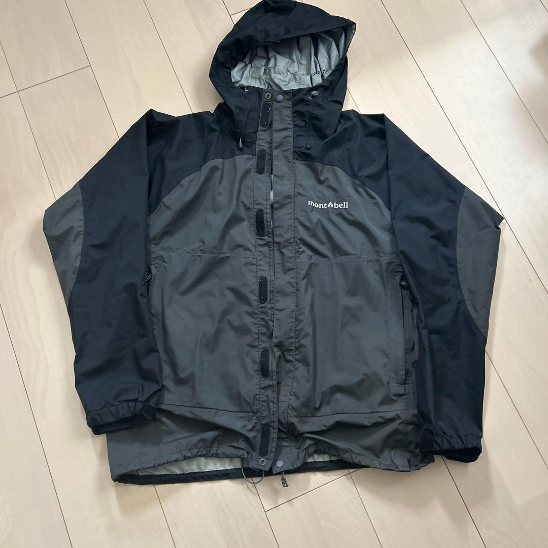 破格　mont-bell シェルジャケット M グレー/ブラック