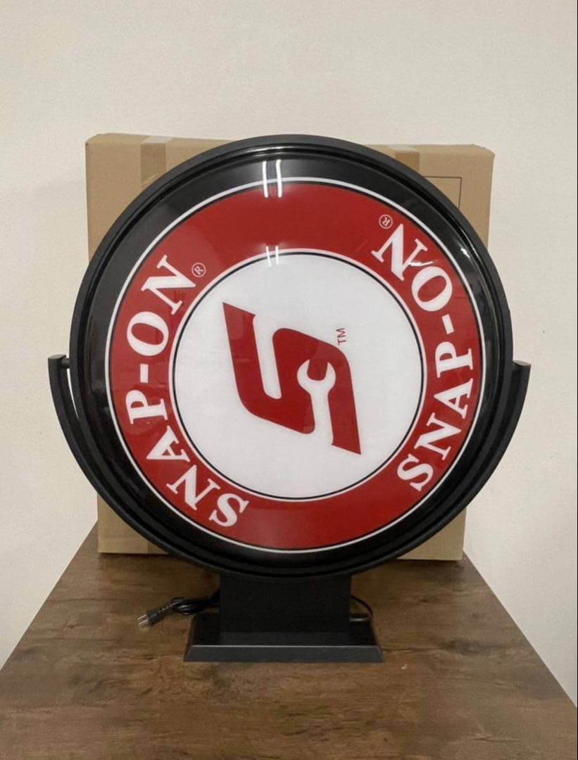 工*じ様 スナップオン Snap-on ウォールサイン 看板 新品、回転式ライト