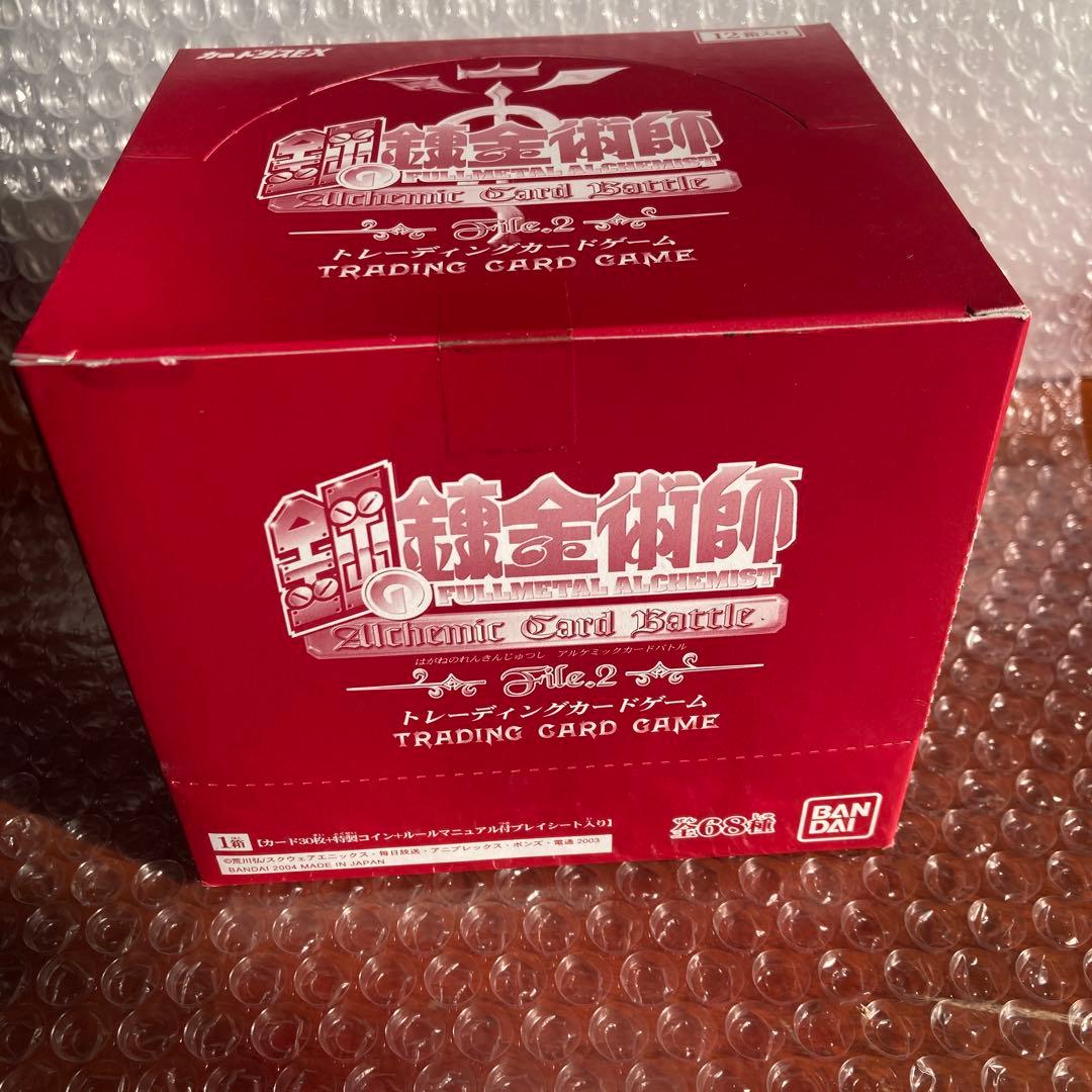 未開封　12箱入り　鋼の錬金術師 トレーディングカードゲーム file.2 鋼の錬金術師」トレーディングクリアカード2枚セット（B