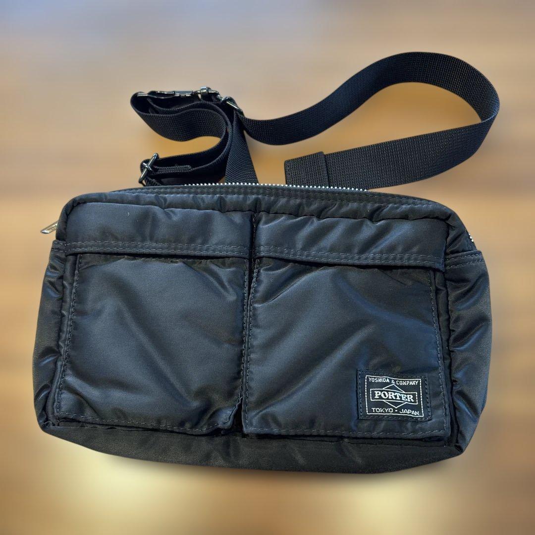 PORTER ポーター タンカー ウエストバッグ　ブラック