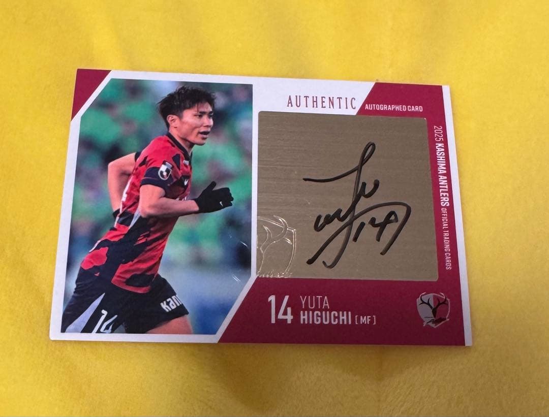2025 鹿島アントラーズ 直筆サインカード 樋口雄太 12 【樋口雄太】[クラブ発行]2025 鹿島アントラーズ オフィシャル