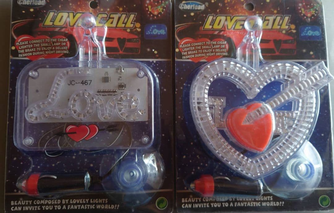 ラブ灯セット クリアー 旧車 街道レーサー デコトラ カスタムカー ドリフト