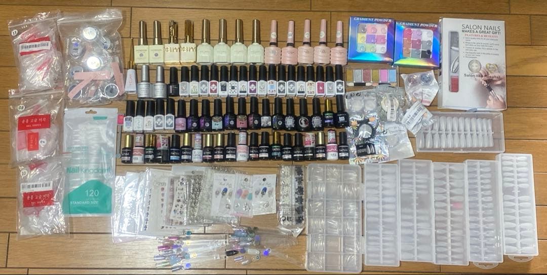 ネイル用品　まとめ売り　ジェル　ネイルチップ　ネイルシール　パーツ　パウダー