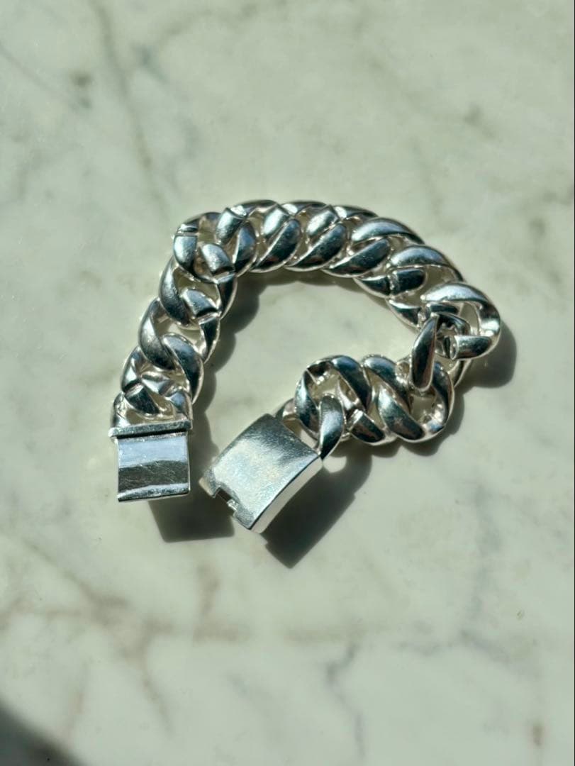 シルバーブレスレット シルバー925 チェーン 喜平