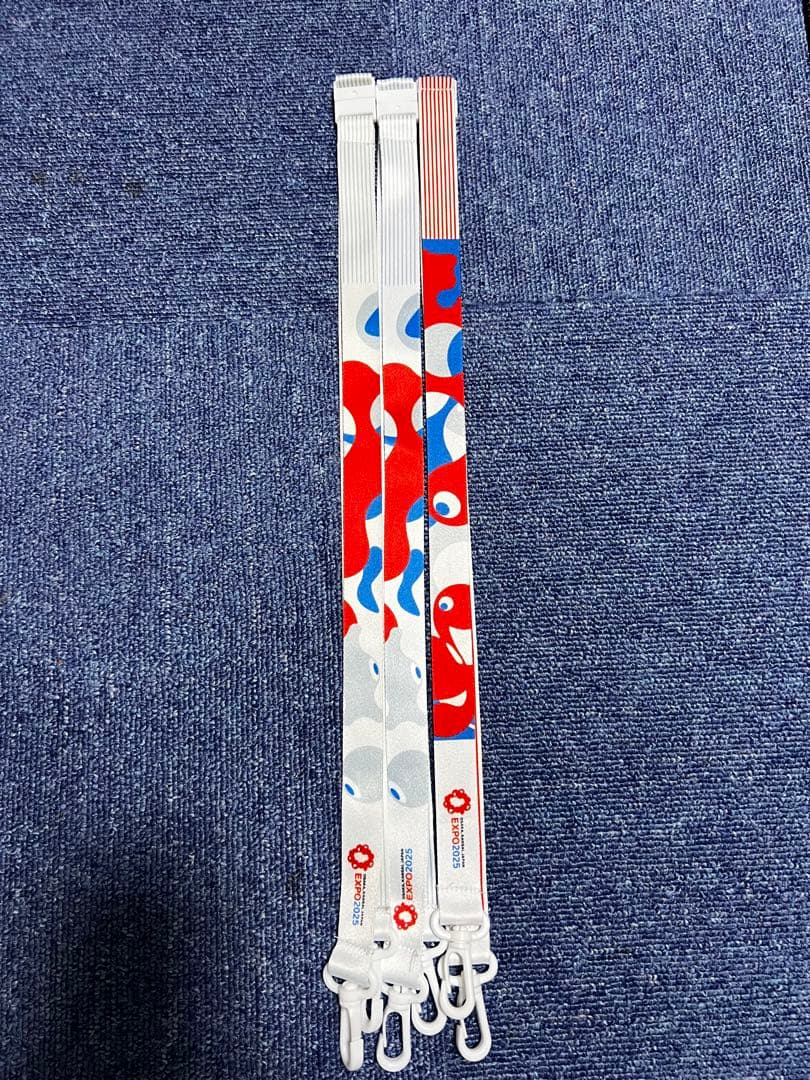 ハ*チ様 関西万博スタッフ用ナイロン製ストラップ 3本セット