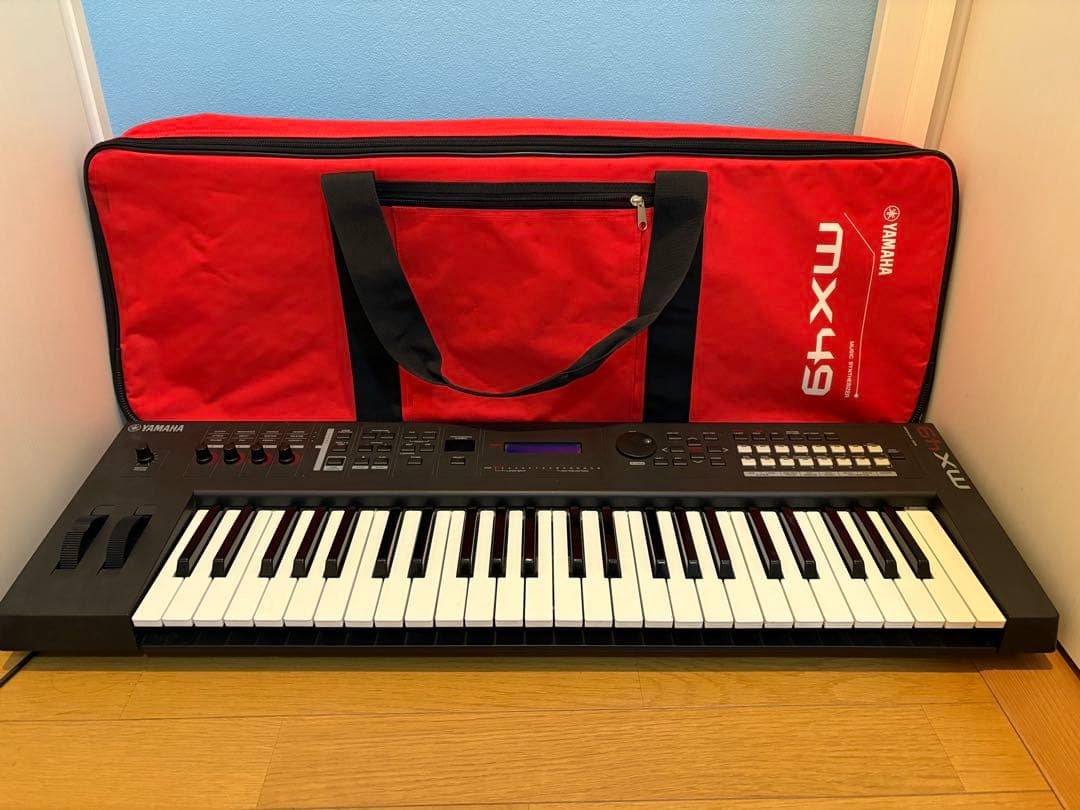 Yamaha MX49 シンセサイザー 純正アダプター＆専用キャリーケース付き