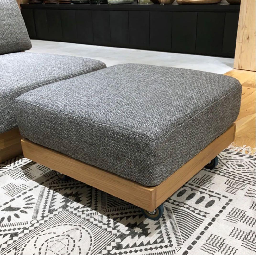 【美品】　WTW マリブ オットマン グレー キャスター MALIBU ⓶ オットマン mild（ミルド）グレータイプ｜北欧・ヴィンテージ