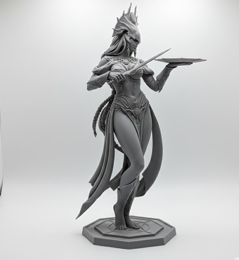 シャール バルダーズゲート 1/8 未塗装未組立 フィギュア ガレージキット