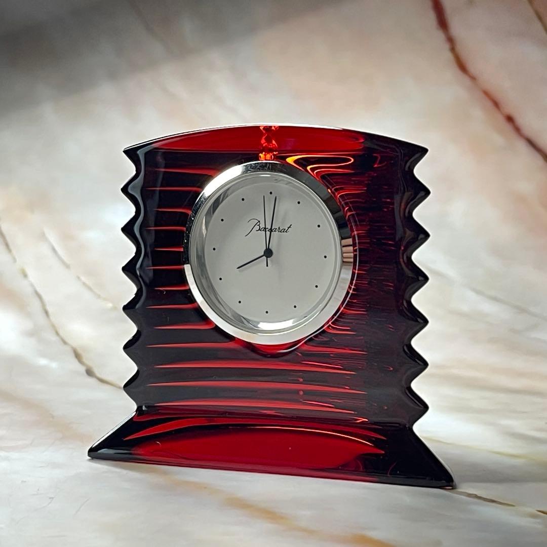 ★バカラBaccarat置時計ラランドクロック クリスタル外箱付★