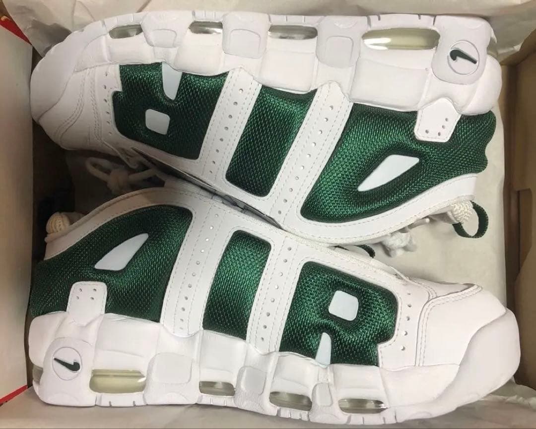 新品27cm NIKE ナイキ エア モア アップテンポ FZ3055 グリーン