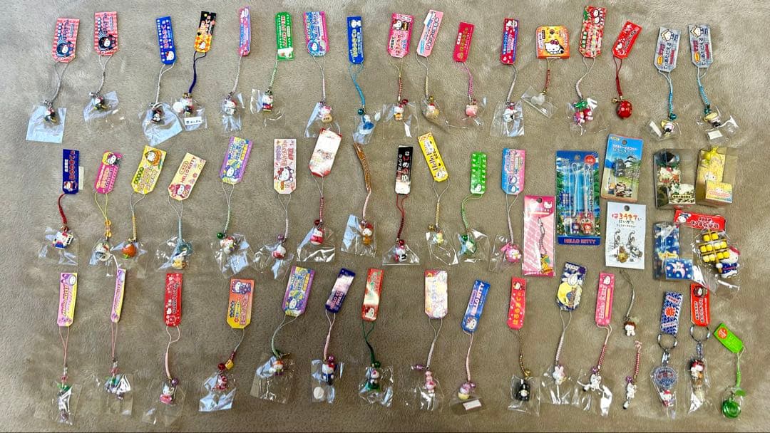 ハローキティ レトロ 平成レトロ ご当地 根付けストラップ キーホルダー