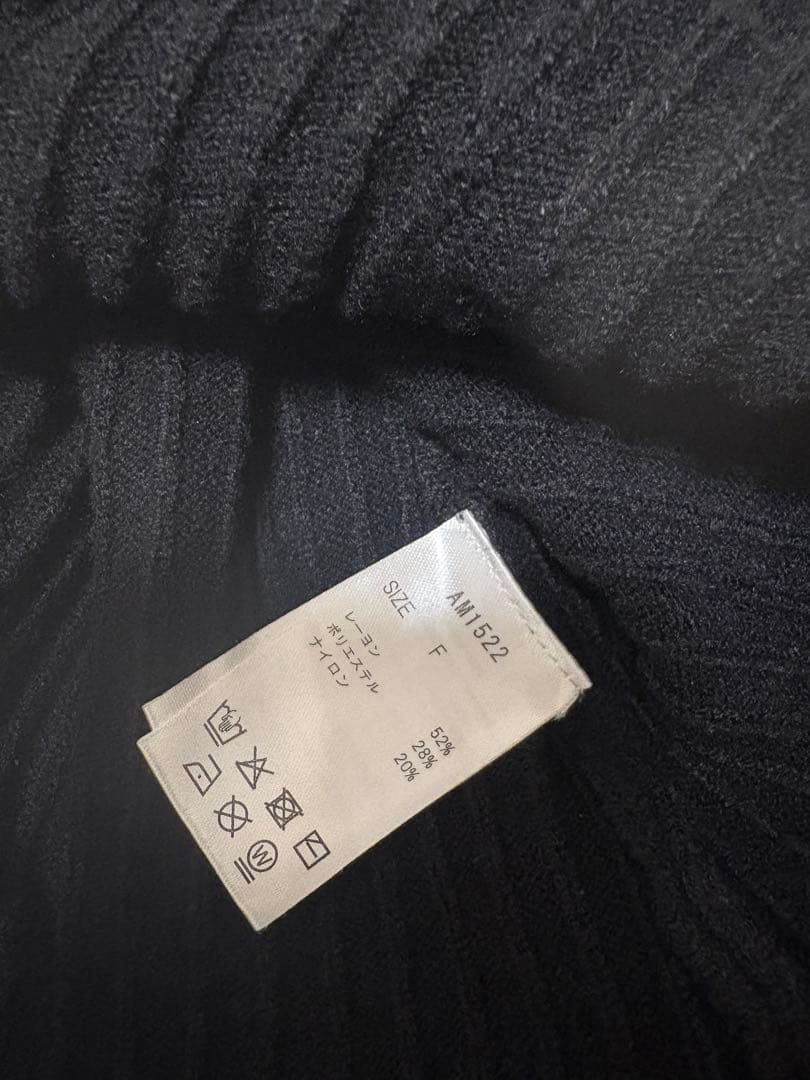 andmary Sonique knit tops black - メルカリ