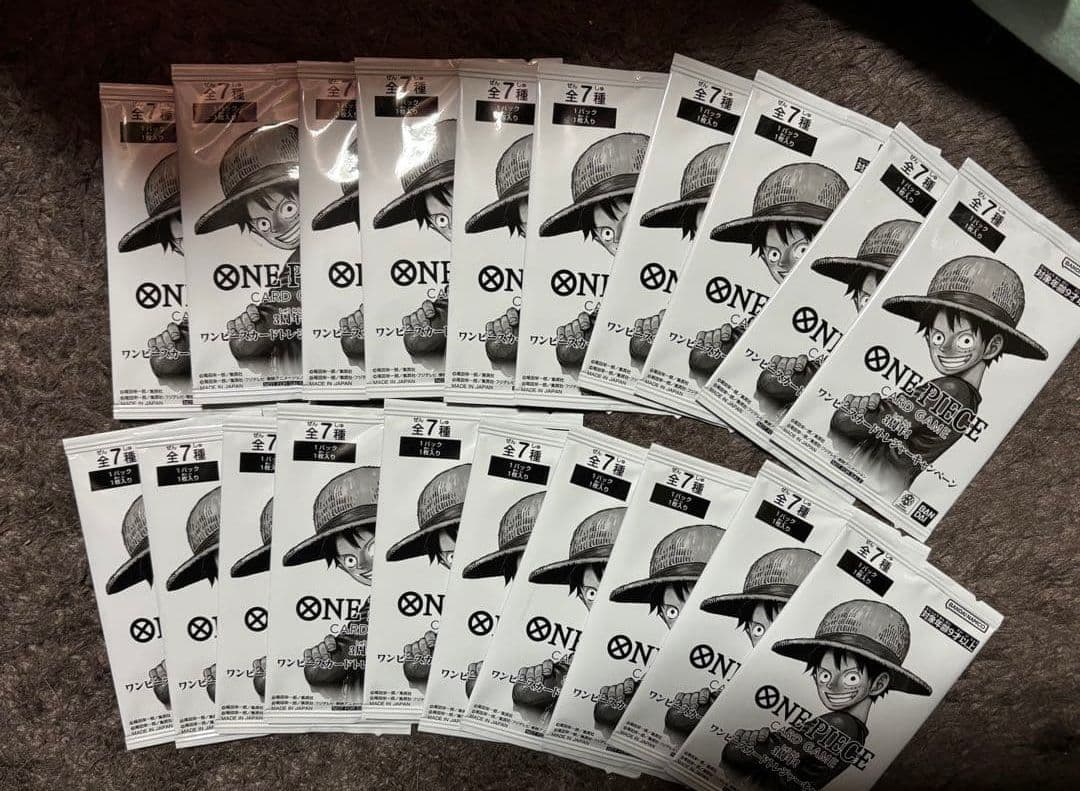 20パック　3周年 ワンピースカードトレジャーキャンペーン プロモパック