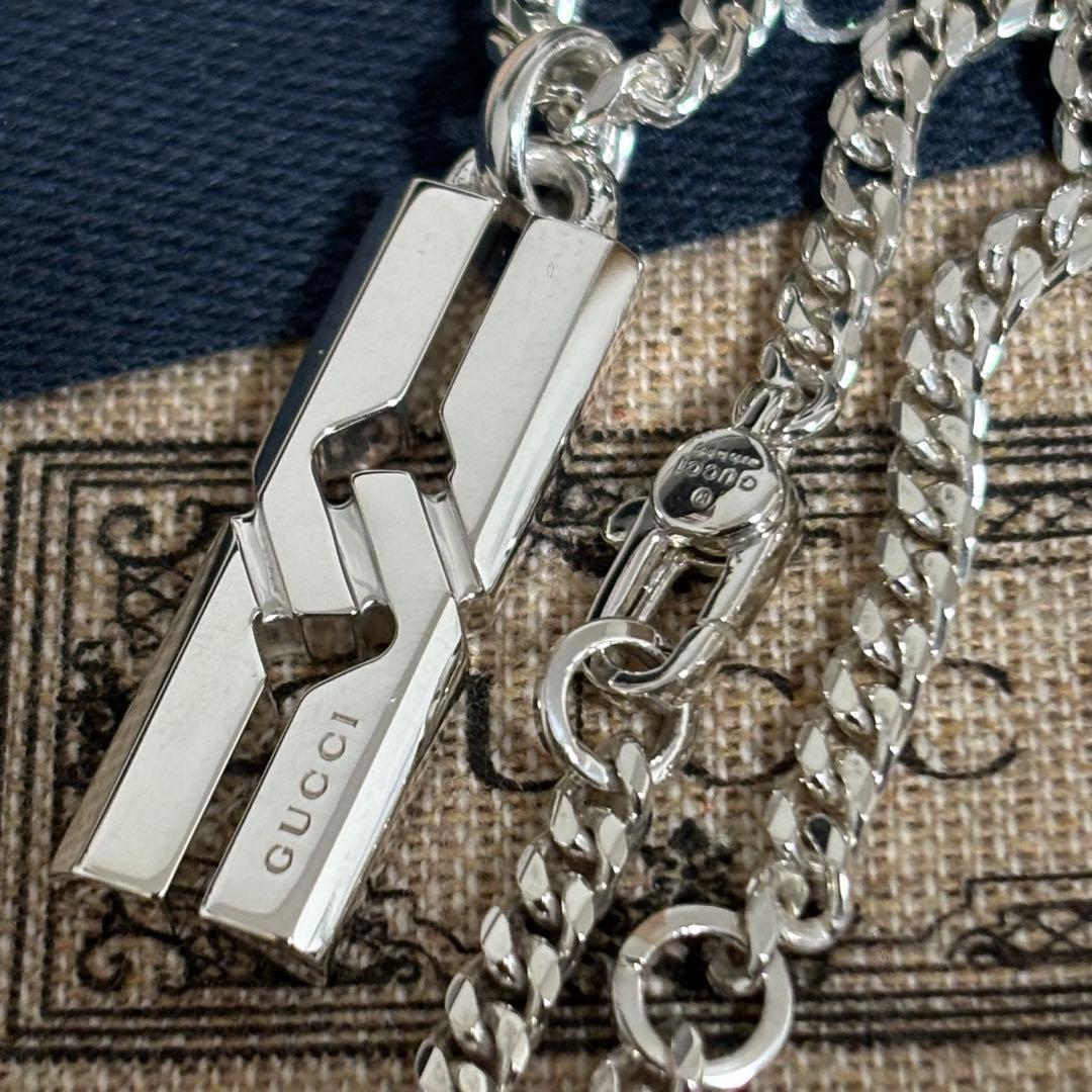GUCCI 新品同様品　ノットネックレス　インフィニティ　喜平チェーン付属品付き
