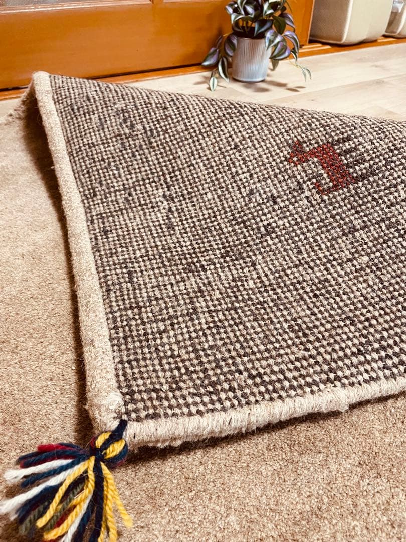 ギャッベ大判期間3W美品ペルシャ絨毯 - メルカリ