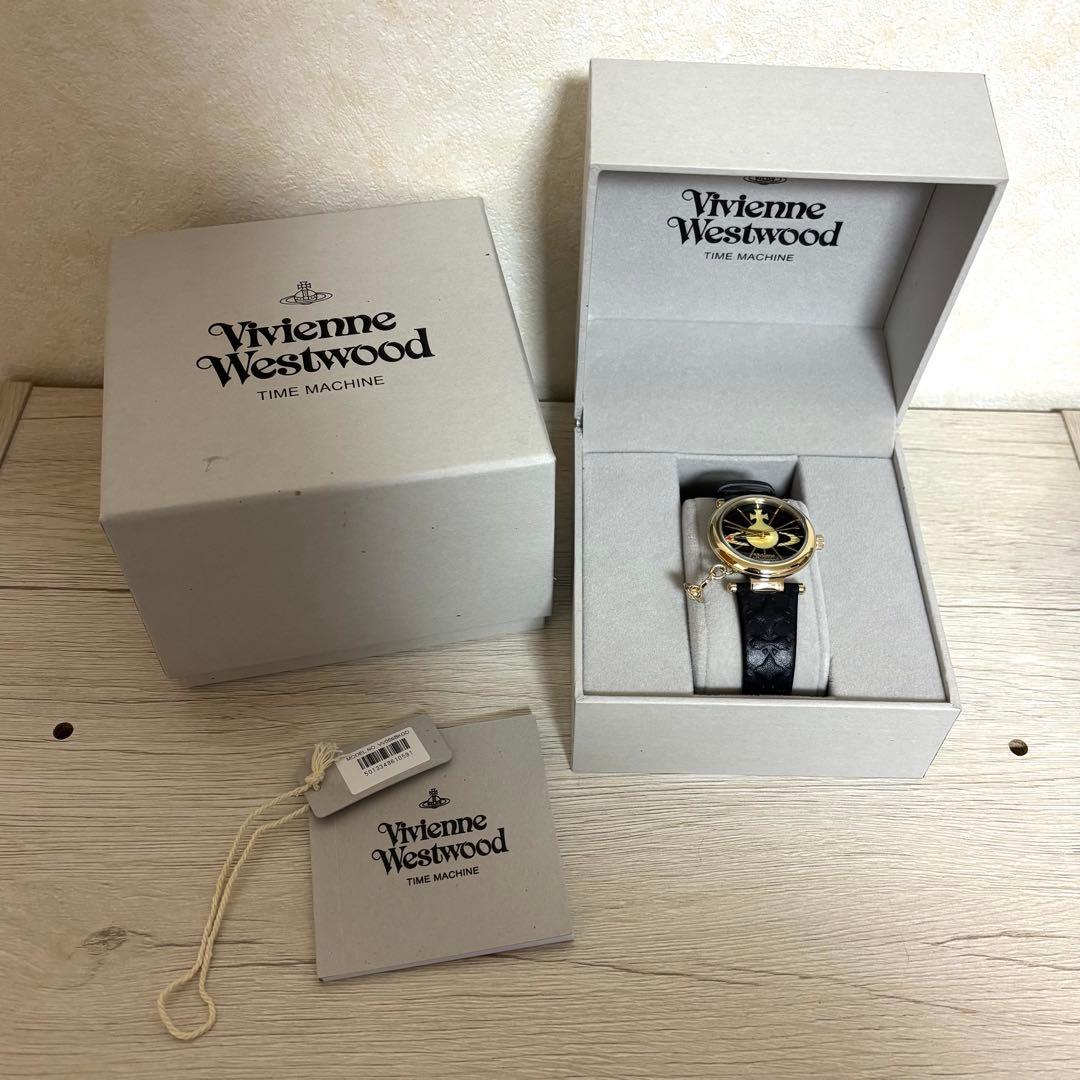 VivienneWestwood レディース腕時計 ゴールド/ブラックレザー Vivienne Westwood ヴィヴィアンウエストウッド 腕時計 レディース