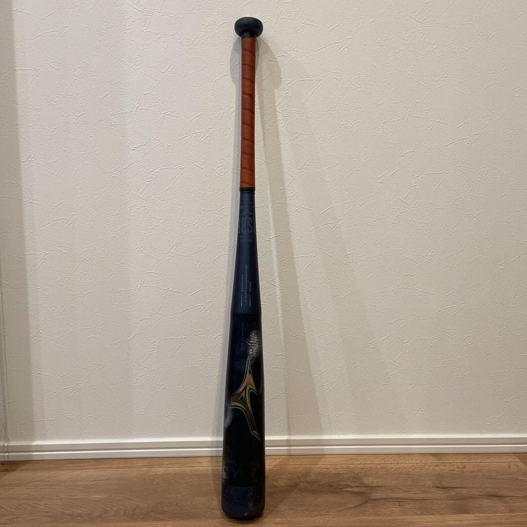 カツMizuno BEYOND LEGACY 軟式バット ネイビー