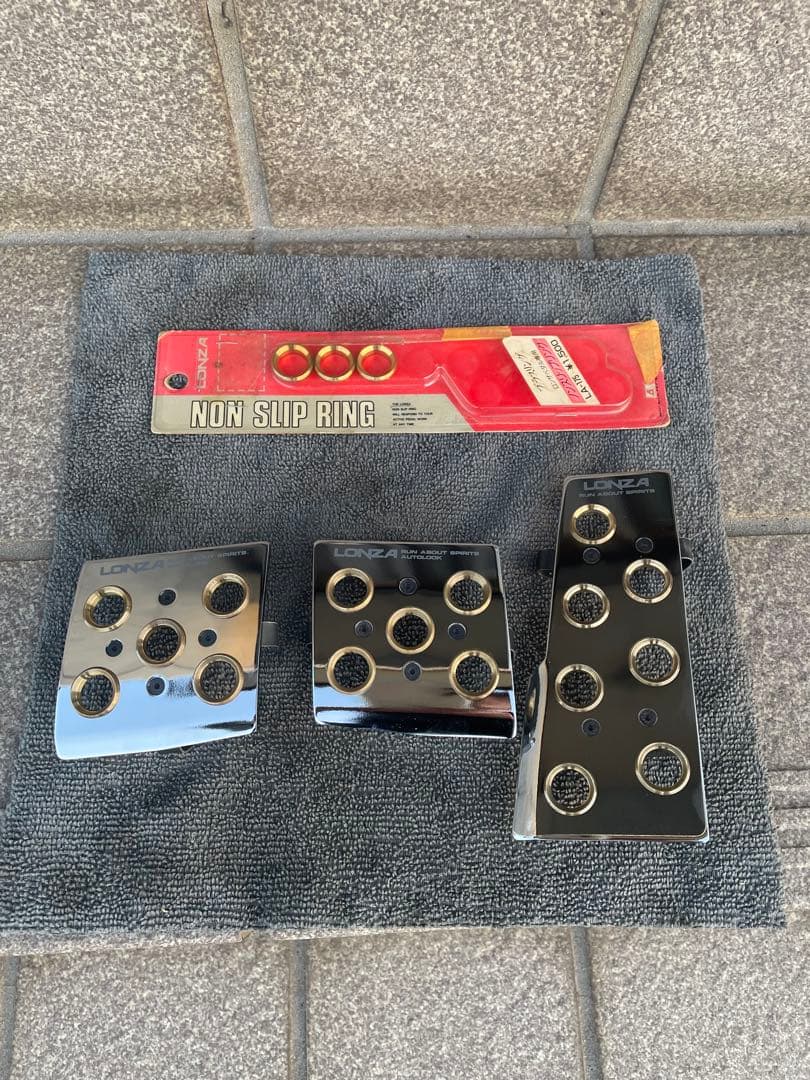 LONZA ロンザ　メッキペダル　フルゴールドリング　ハイソ旧車街道昭和GX71