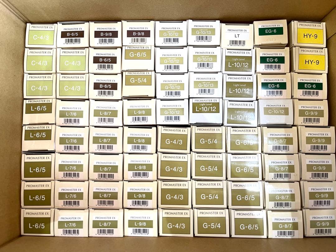 カラー剤　まとめ売り　ゴールド系　72本