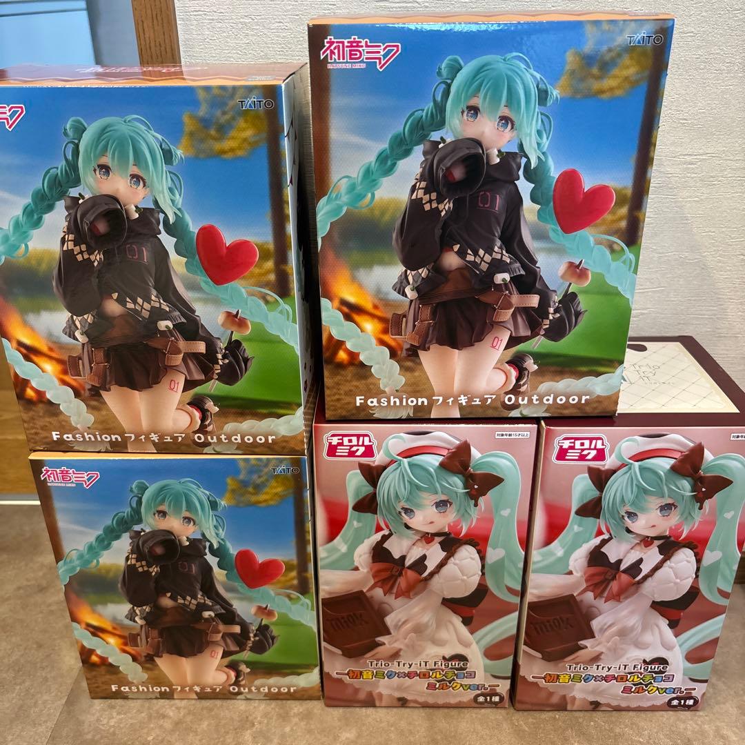 初音ミク フィギュアセット 5点 チロルミク ＆ ファッション アウトドア　即日