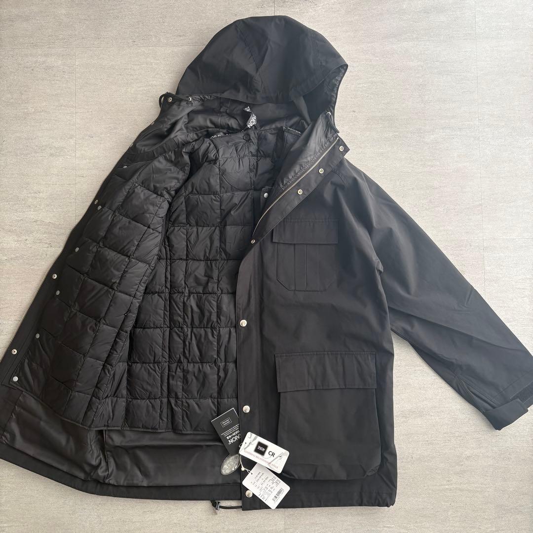 TAION タイオン インナーダウン XL ブラック 新品未使用 タグ付 TAION（タイオン） インナーダウン レディース クルーネックボタン