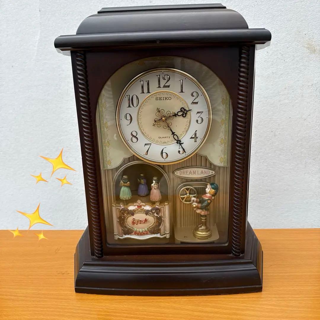ヴィンテージ　希少　セイコードリーム時計、セイコーからくり時計