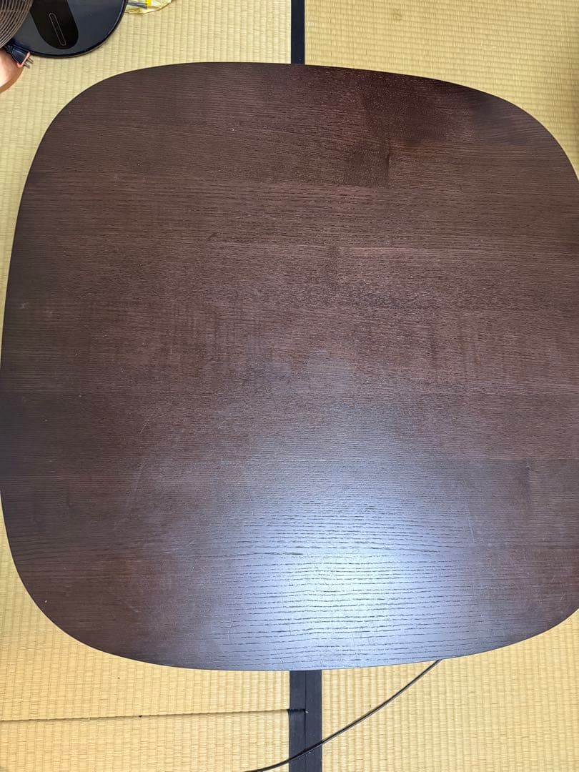 無印良品　人気　ダークブラウン 木製 こたつ 正方形　無印