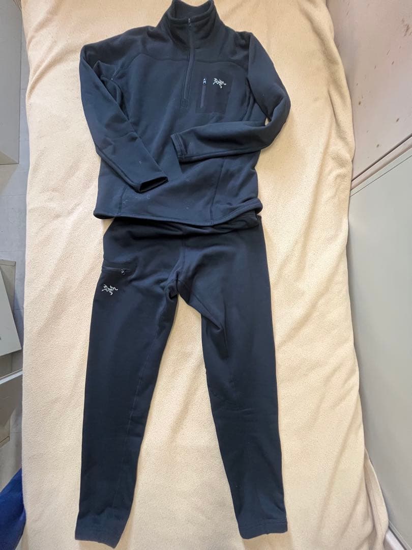 【希少】アークテリクス　フリース　上下セット M 黒　タクティカル