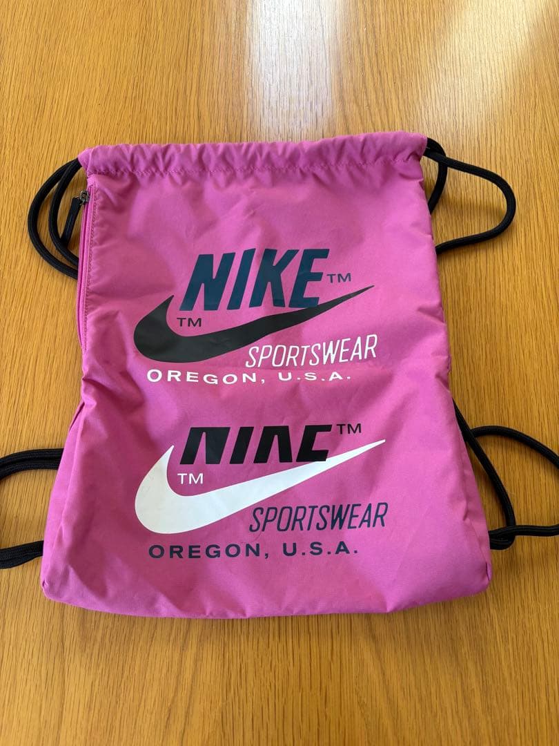 NIKE 旧ロゴ レア archive ピンク ナップサック USA Y2K 希少 NIKE 旧ロゴ archive ピンク ナップサック USA Y2K - メルカリ