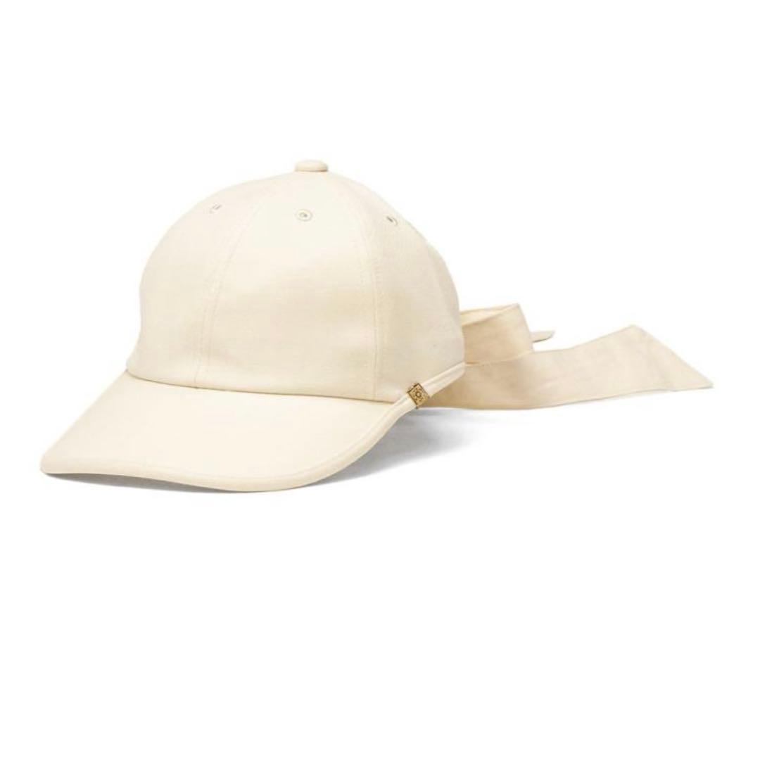 新品 カシラ リボンキャップ ホワイト