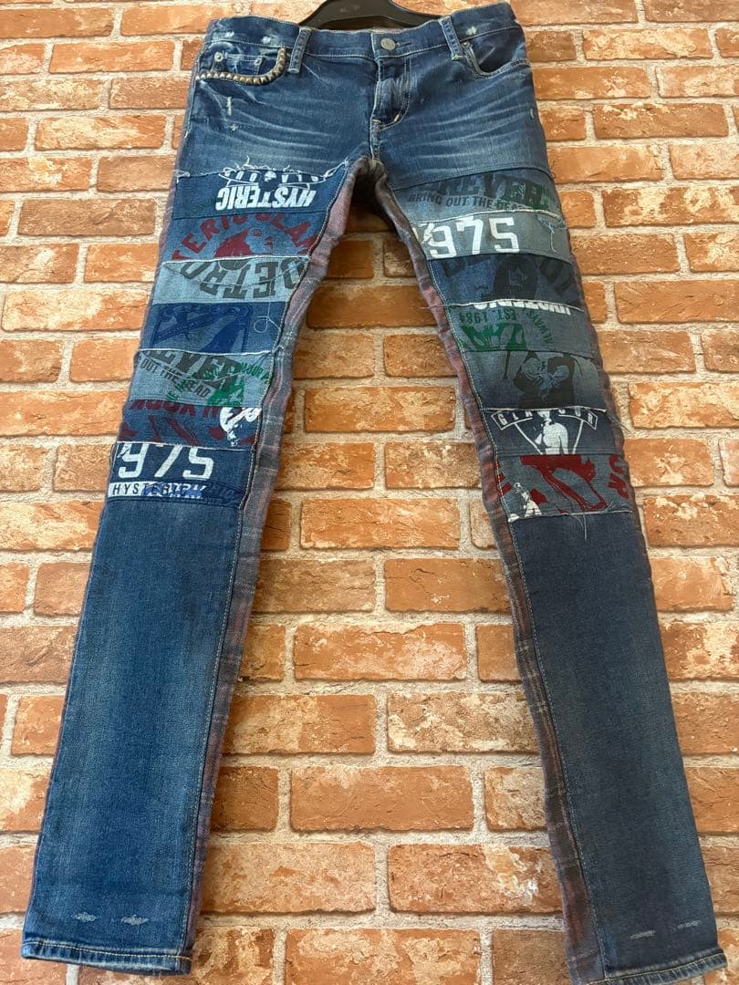 ヒステリックグラマーパッチワークデニムXXS