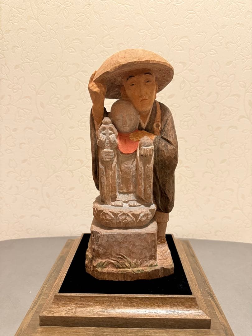 彫刻界の巨匠　熊谷幸太郎　良寛さんの雨宿り 彫刻界の巨匠‼熊谷幸太郎作品買取りいたしております！ 【2020年買取