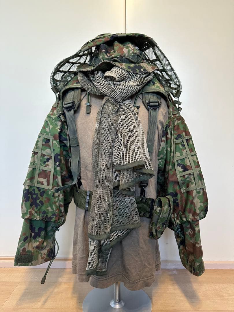 【サバゲー入門】陸自2型迷彩トップス&ハーネスセット 付属品多数 初心者向け PX品 現行モデル 陸上自衛隊 迷彩服 2型 VC リップストップ 上下セット