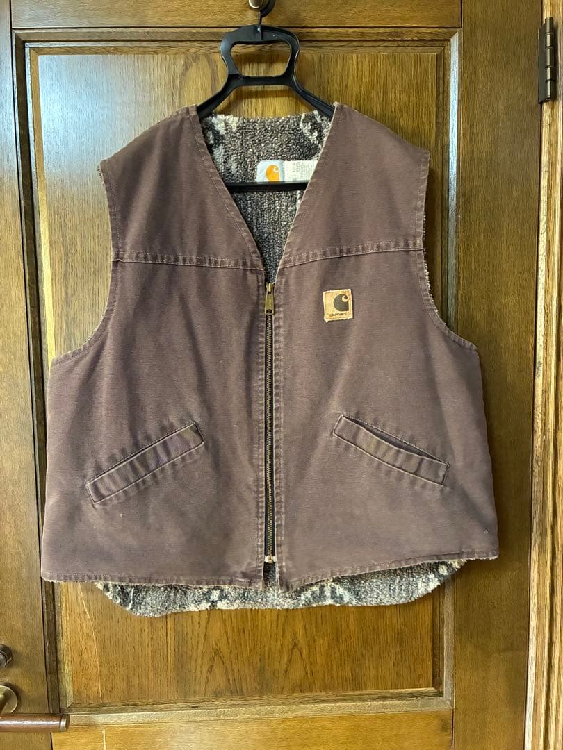 レア！！Carhartt カーハート　ダックベスト　USA製　星タグ　ビンテージ