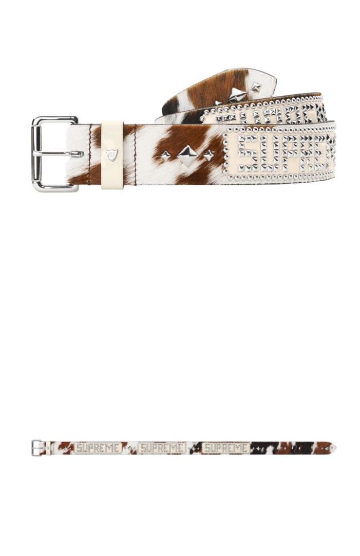 m*i様 Supreme HTC スタッズベルト L シュプリーム Hollyw