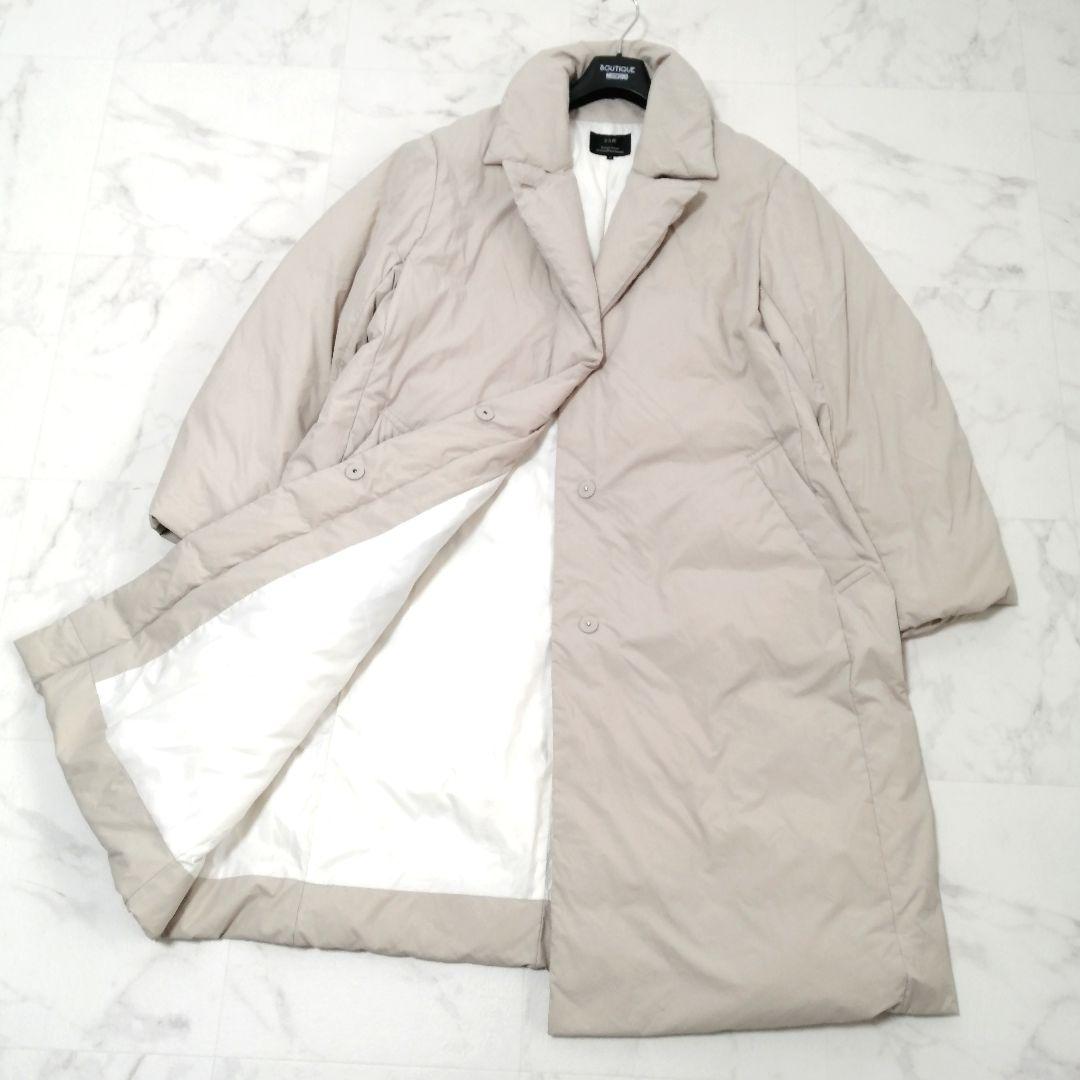 美品✨ 23区　ダウンコート　フェザー　50　大きいサイズ　ベージュ　希少サイズ
