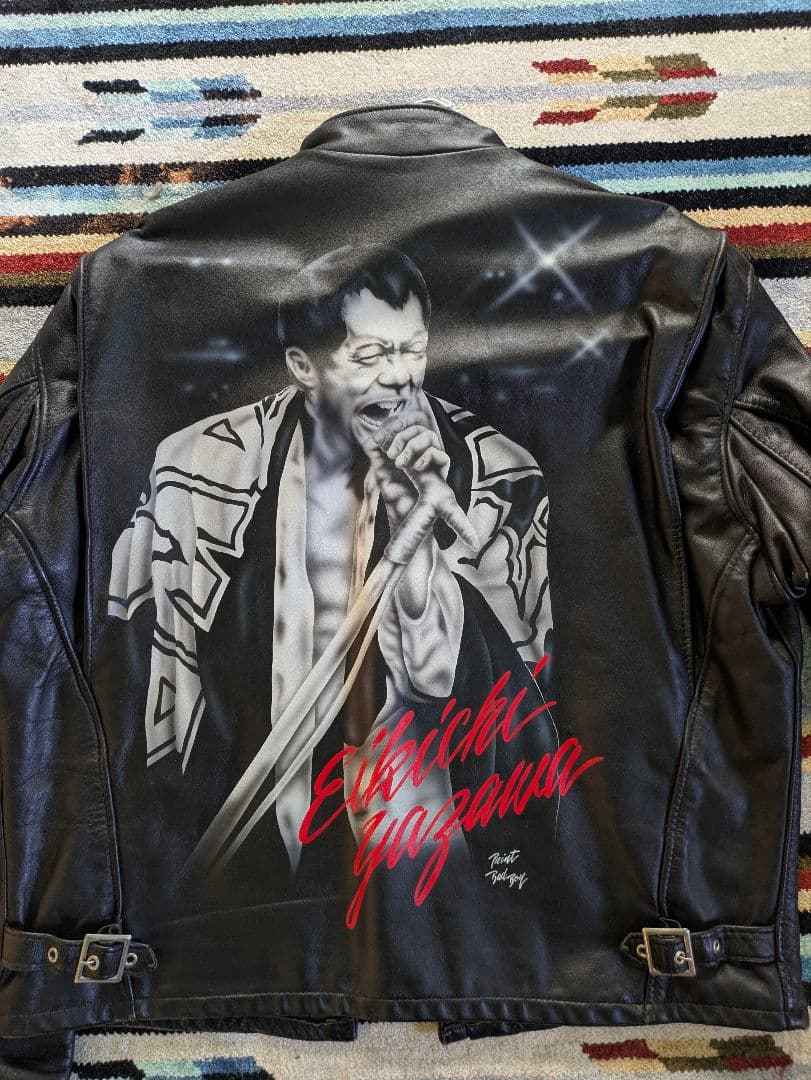 【超希少USED革ジャン】矢沢永吉 ライダースジャケット