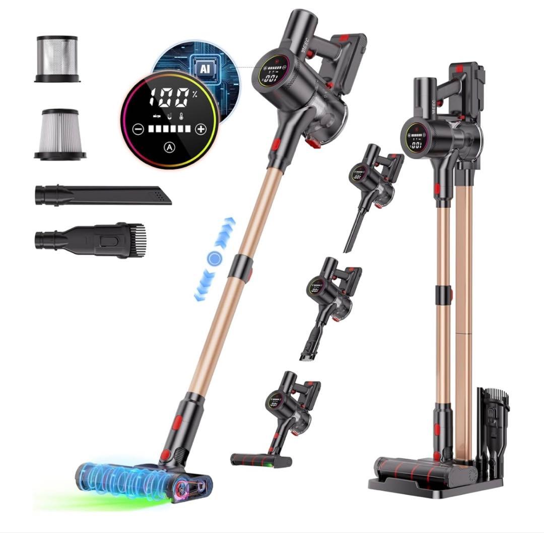 コードレス掃除機 軽量 サイクロン式 スティッククリーナー 2WAY スタンド付