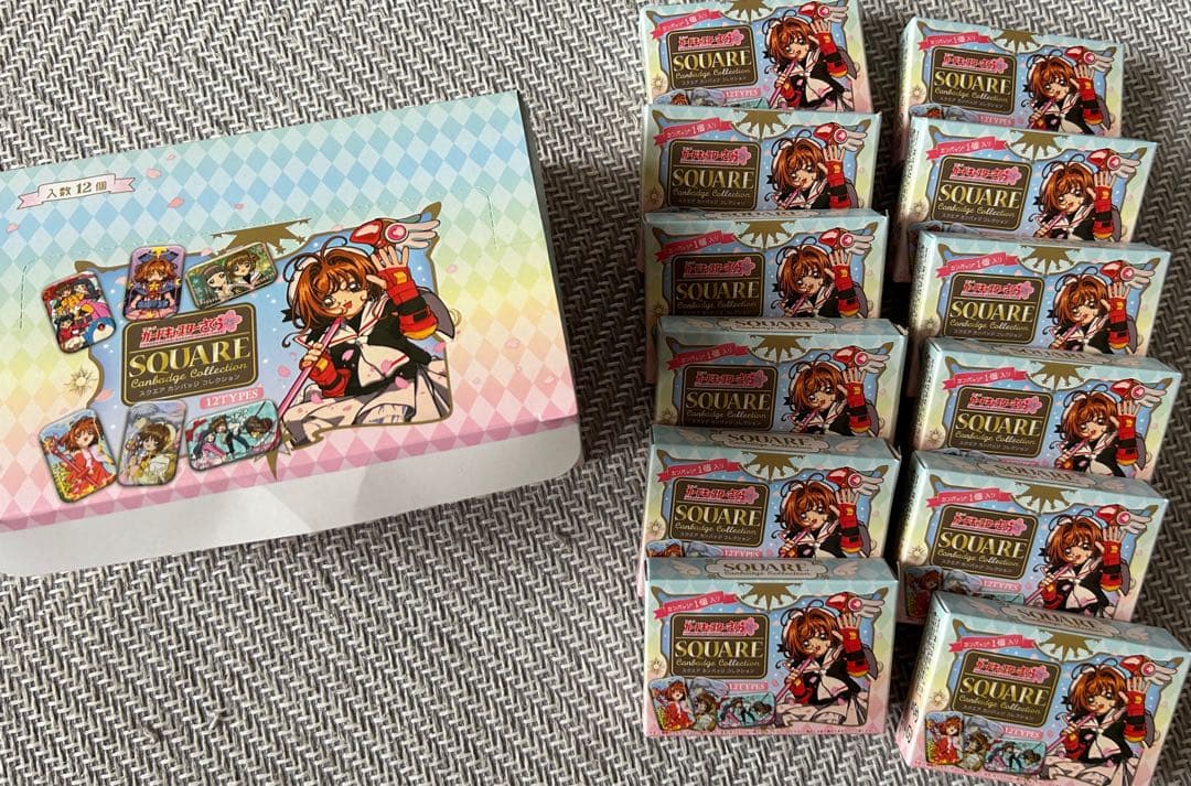 CCさくら.カードキャプターさくら スクエア缶バッジ コンプリートセット 🌸カードキャプターさくら情報🌸 ◤#CLAMP展 商品情報◢ 【受注商品