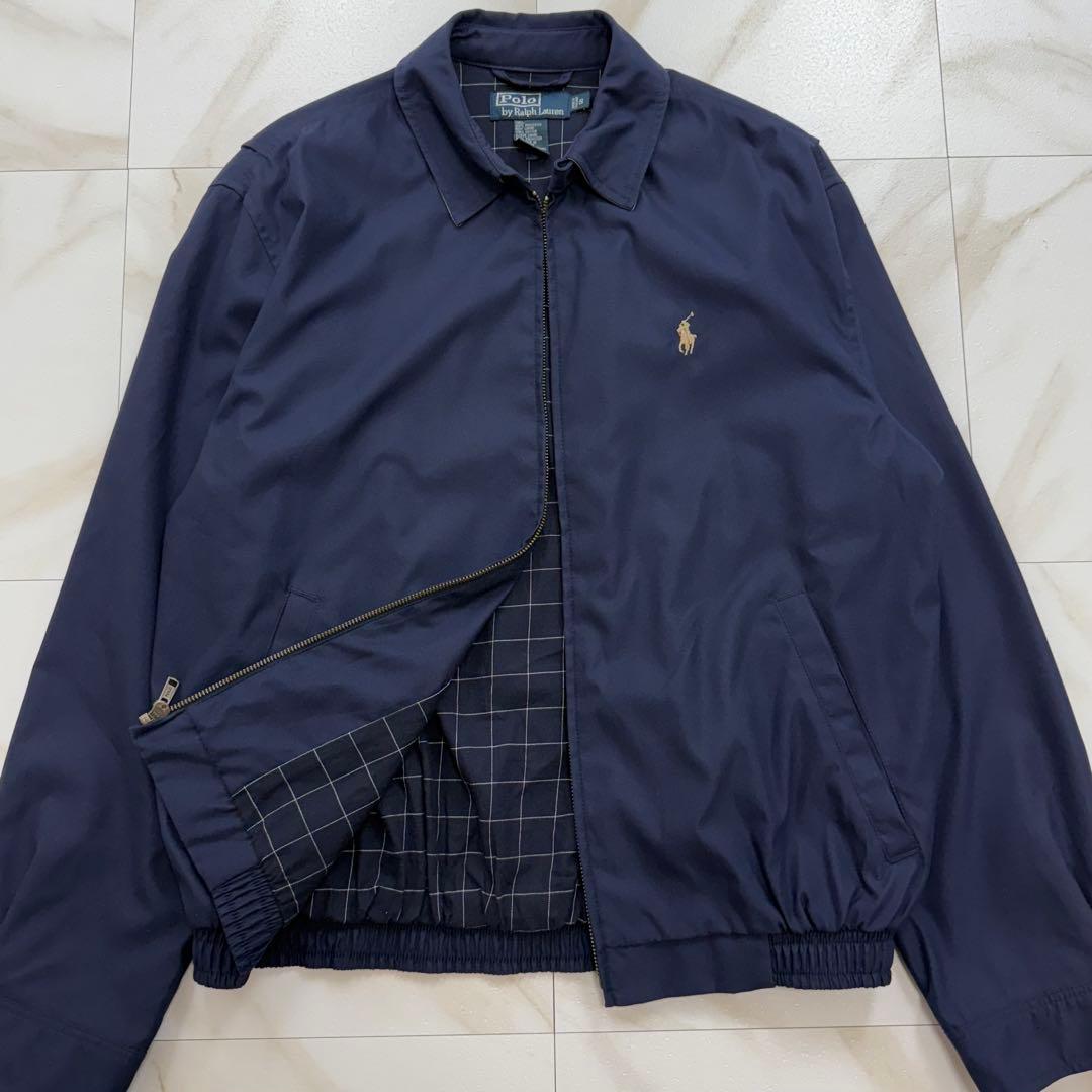 ポロ ラルフローレン スイングトップ ピーチスキン ネイビー S