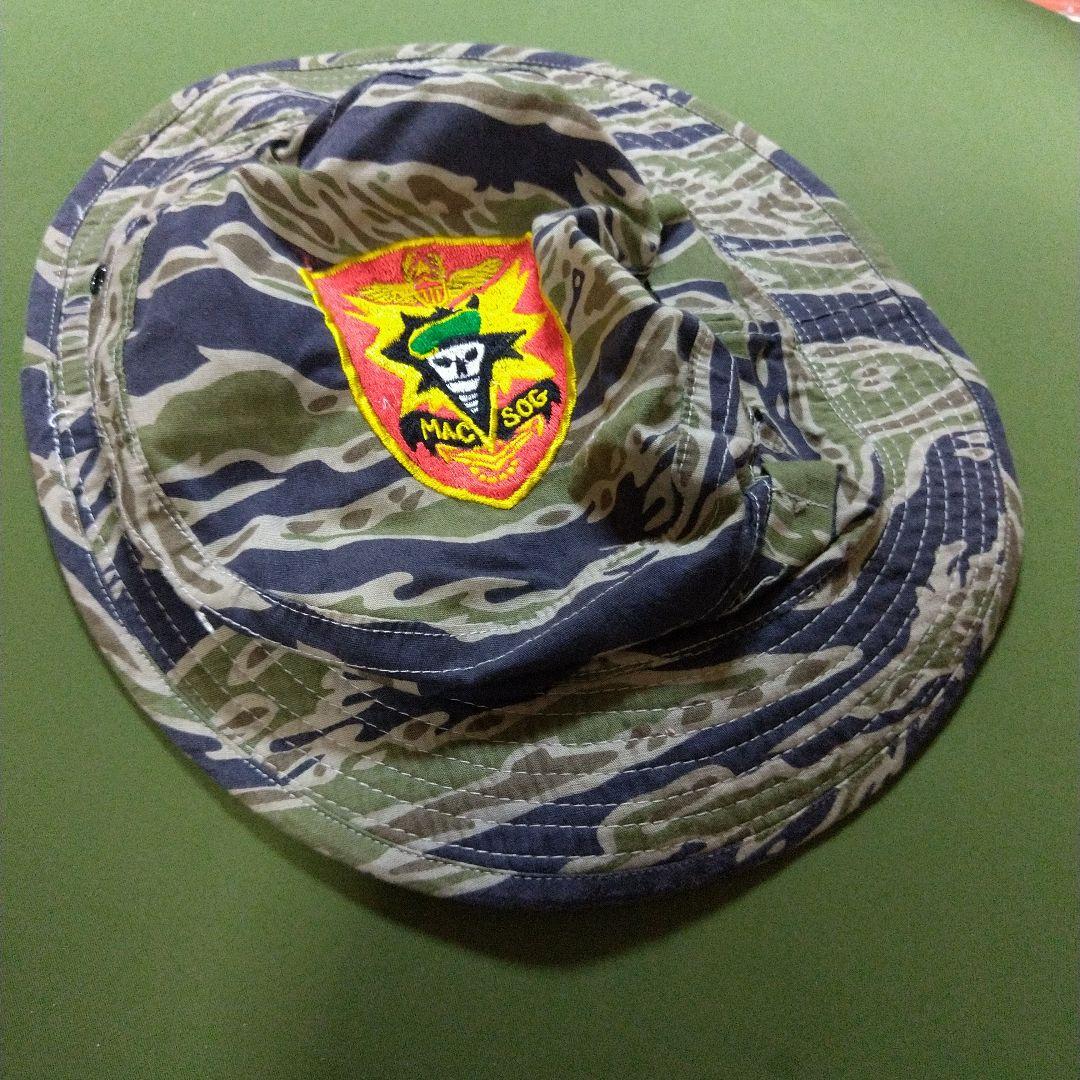 ベトナム戦☆タイガーストライプ☆刺繍☆HAT☆ ベトナム戦☆タイガーストライプ☆刺繍☆HAT☆