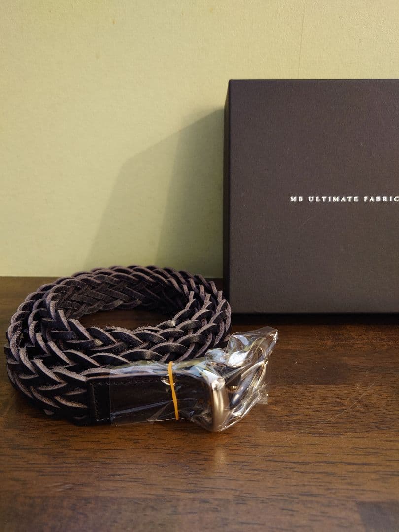 MB ULTIMATE FABRIC レザーメッシュベルト ブラック M