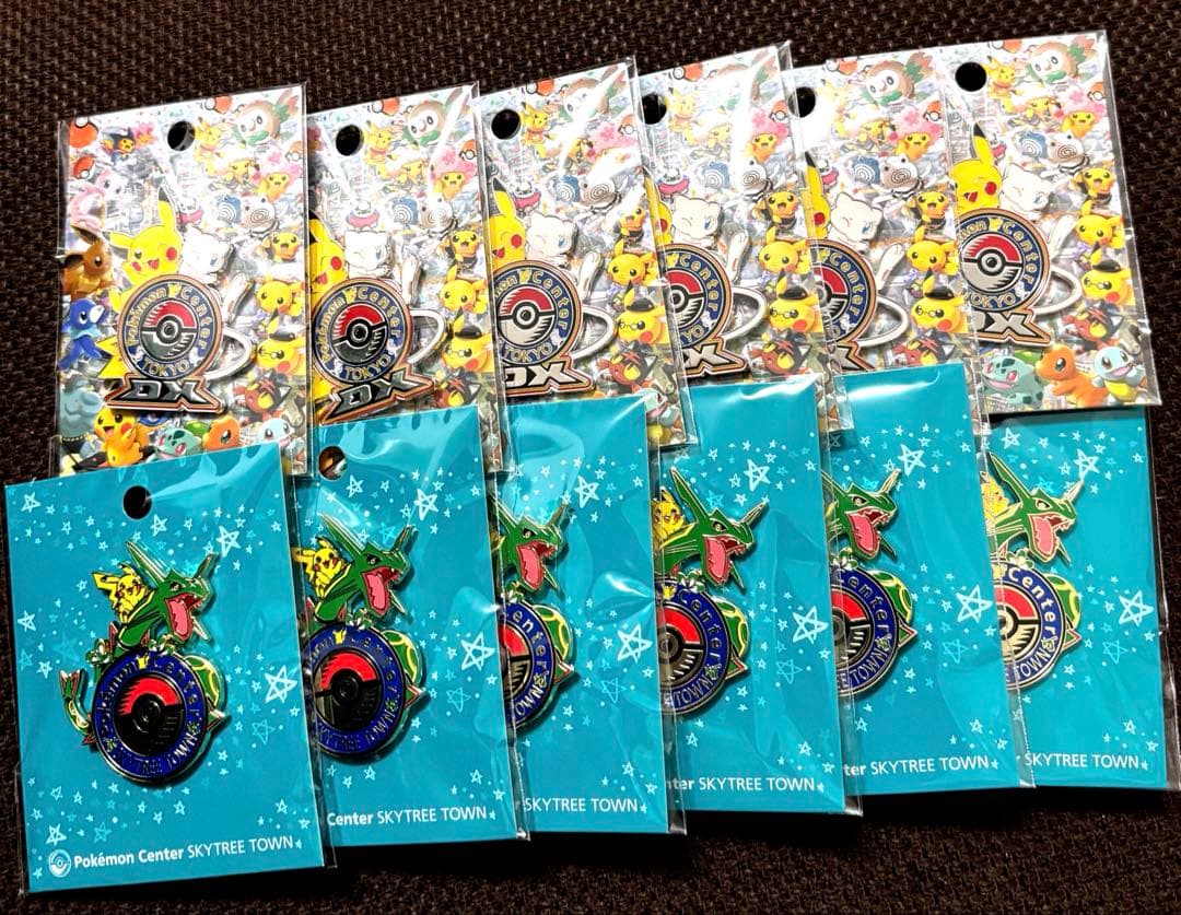ポケセン　トウキョウDX、スカイツリー限定　ピンバッジ 12個セット