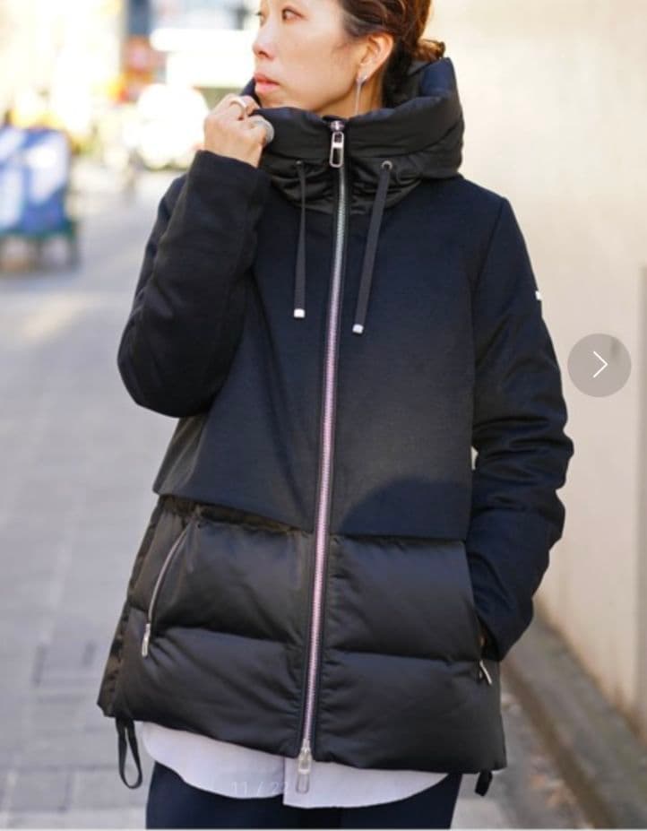 【DUNO/デュノ】JULIA ショートダウンジャケット ブラック/42