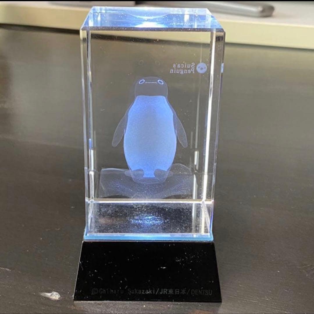 suicaのペンギン 3Dガラス置き物 LED発光台付き suicaのペンギン 3Dガラス置き物 LED発光台付き 雑貨】Suicaのペンギン