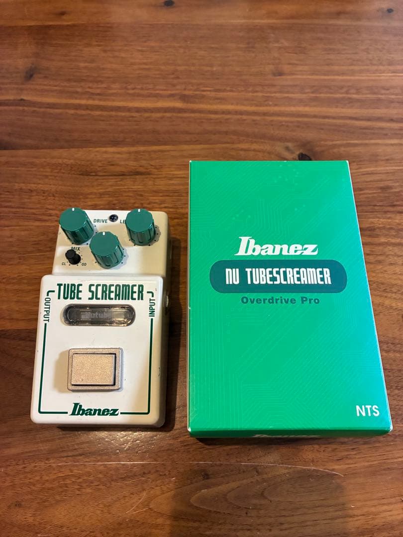Ibanez NTS nu Tube Screamer 動作良好・箱有・キズあり IBANEZ (アイバニーズ) オーバードライブ 箱付 @ NTS Nu Tube Screamer