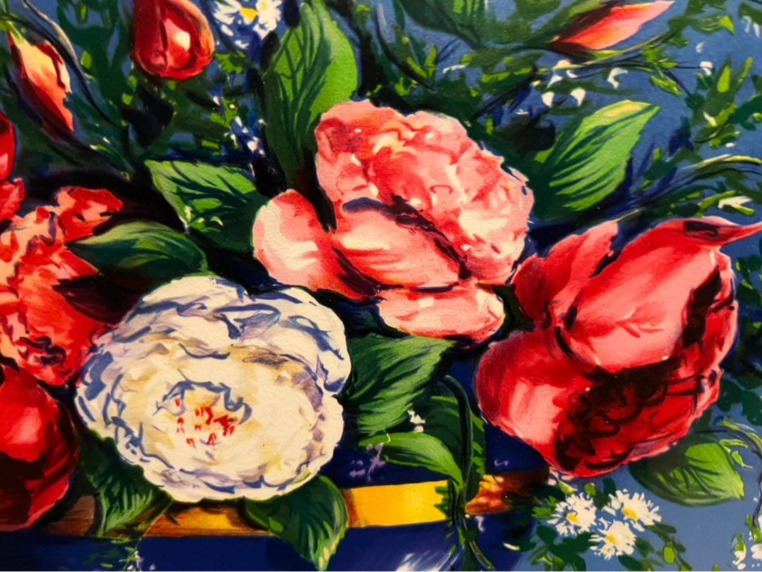 Alain Ragaru リトグラフ 額縁 インテリア 薔薇の盛花 - メルカリ