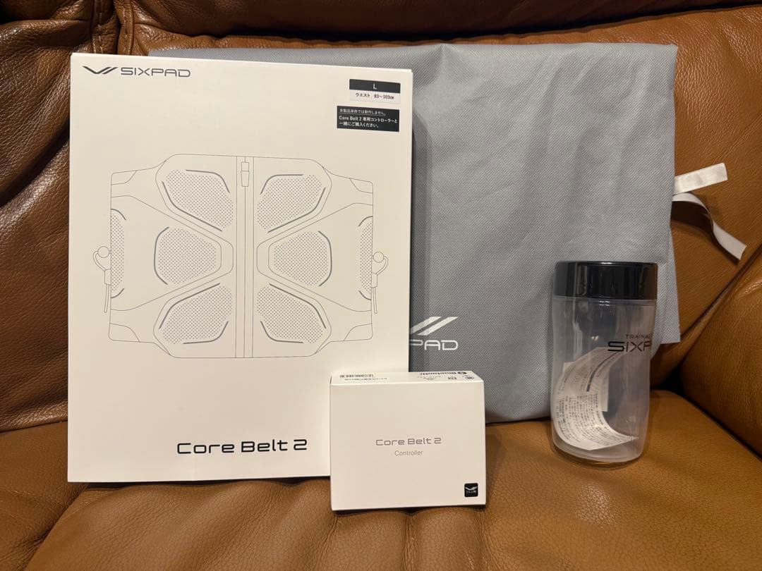 新品未使用 SIXPADコアベルト2 Ｌサイズ 専用コントローラー おまけ付き